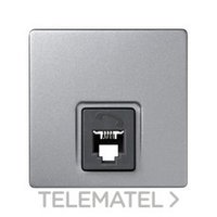 SIMON 73480-63 TOMA TELEF.RJ-11 S.73 LOFT ALUMINIO