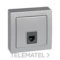 SIMON 73481-53 TOMA TELEF.RJ-12 S.73 LOFT ALUMINIO