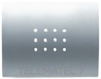 NIESSEN 8419 AP TAPA ZUMBADOR S.OLAS ACERO PERLA